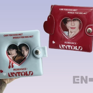 Carpeta de tarjetas fotográficas Enhypen Untold Love / Carpeta de tarjetas fotográficas Kpop / Carpeta de tarjetas fotográficas de bolsillo / Regalo de Enhypen para ella / Funda para carpeta de tarjetas fotográficas