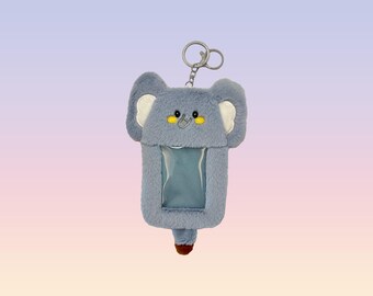 Elephant Plush Photocard Holder | Kpop Keychain Gift