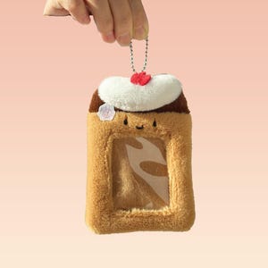 Portatarjetas fotográficas / Portatarjetas fotográficas de felpa suave / Portatarjetas esponjoso y lindo / Llavero Kpop / Regalo Kpop para ella / Amante del Kpop