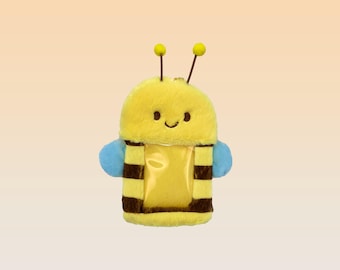 Plush Bee Photocard Holder | Cute Kpop Keychain Gift