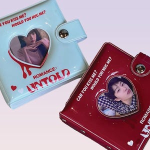 Carpeta de tarjetas fotográficas Enhypen Untold Love / Carpeta de tarjetas fotográficas Kpop / Carpeta de tarjetas fotográficas de bolsillo / Regalo de Enhypen para ella / Funda para carpeta de tarjetas fotográficas