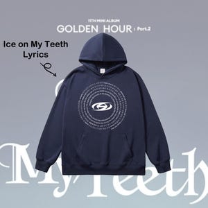 Ateez Hoodie | Ice on My Teeth Ateez | Ateez Merch | Ateez Gift for her | Ateez Lover | Ateez Custom | Kpop gift for her | San | Seonghwa