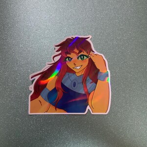 Starfire sticker - 4in Titan Vinyl rainbow sticker