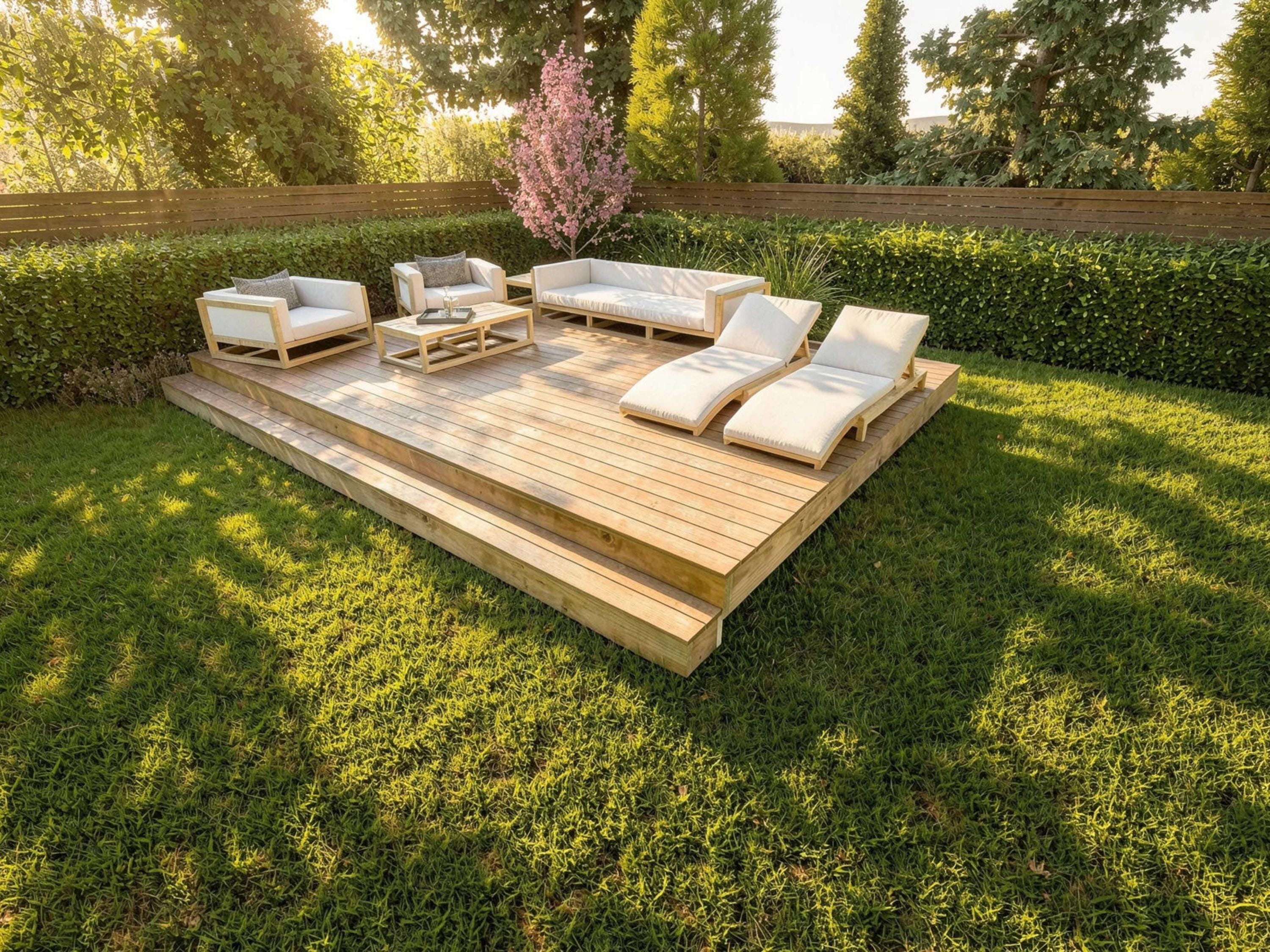 14'x20' Floating Deck Plans | DIY Blueprints - Construction Drawings ...