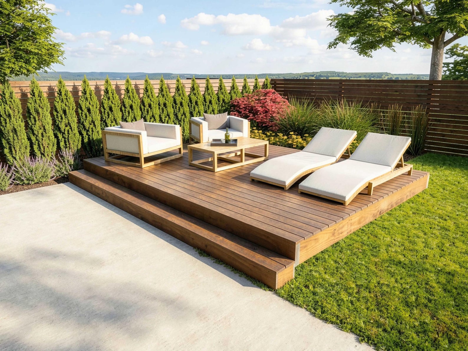 12'x16' Floating Deck Plans | DIY Blueprints - Construction Drawings ...