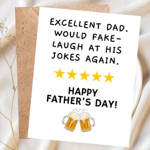 Father&#39;s Day Card Funny Father&#39;s Day Gift Dad Gift Dad Card Dad Jokes Fathers Day Gift from Daughter from Kids Fathers Day Gift for Grandpa