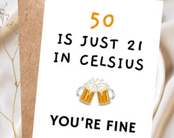 Funny 50th Birthday Card Snarky Birthday Card 50th Rude Birthday Card 50 Milestone Birthday Card, 50th Birthday Gift for Men Rude 50th Joke