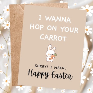 Cartão de Páscoa Sujo Engraçado Adulto Cartão de Páscoa Sujo Cartão de Férias de Primavera Doces de Páscoa Para Marido Para Esposa Para Namorado Para Namorada Cartão FWB