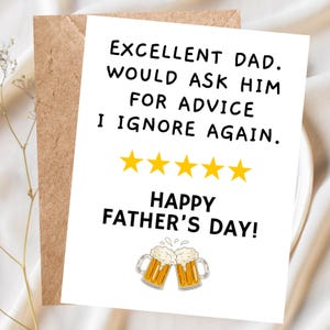 Father&#39;s Day Card Funny Father&#39;s Day Gift Dad Gift Dad Card Dad Jokes Fathers Day Gift from Daughter from Kids Fathers Day Gift for Grandpa