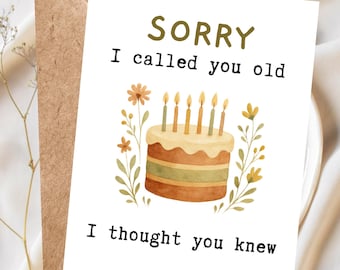 Friend Funny Birthday Card Rude Birthday Card for Him or Her, Inappropriate Adult Humor Card, Sarcastic Greeting Card Dark Humor Card Age