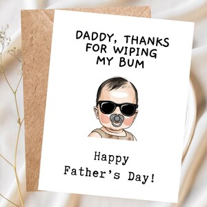 Carte fête des pères Cadeau drôle de fête des pères Cadeau papa Carte papa Blagues pour papa Cadeau fête des pères de la part d'une fille et des enfants Cadeau fête des pères pour grand-père