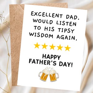 Father&#39;s Day Card Funny Father&#39;s Day Gift Dad Gift Dad Card Dad Jokes Fathers Day Gift from Daughter from Kids Fathers Day Gift for Grandpa