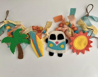 Felt Beach Shapes, Hand Sewing Pattern (PDF Download)