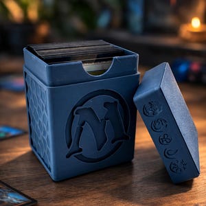 Caja de mazo Commander - Cartas de MTG | Caja personalizada para fundas | Regalo para frikis y jugadores | Accesorios de Magic: The Gathering