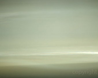 Zen Seascape Giclee Print: Abstract Minimalist Ocean Art