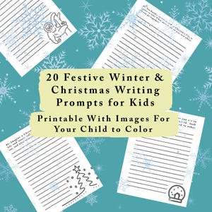 20 Christmas Writing Prompts for Kids: Homeschool Printables With ...