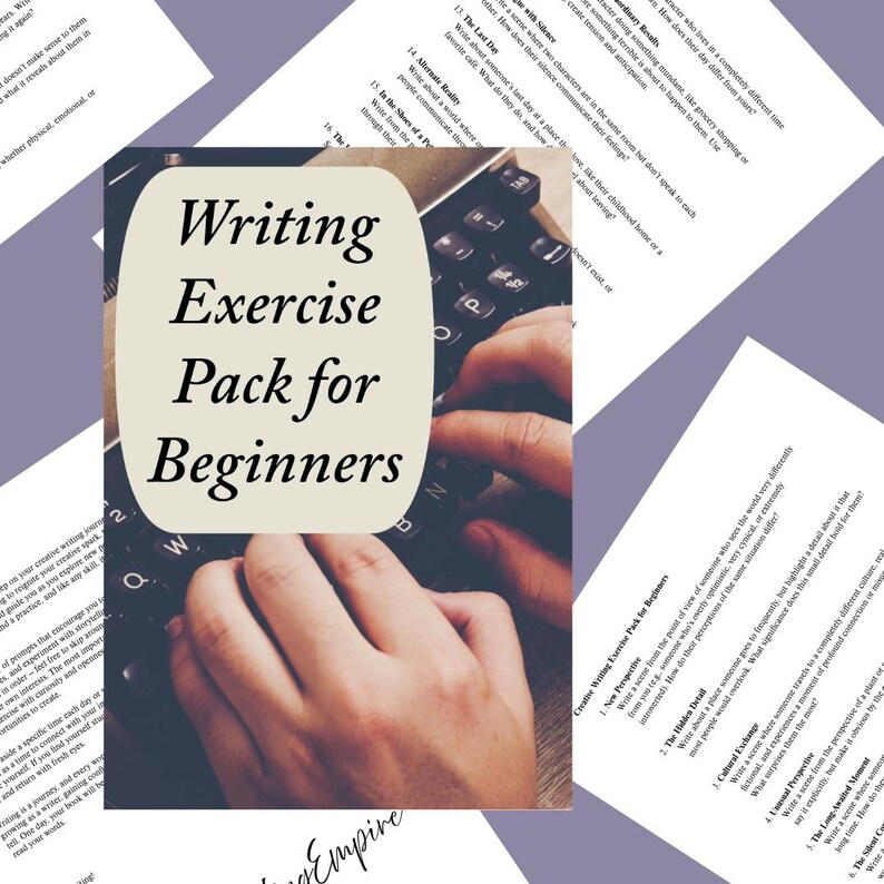Creative Writing Exercise Pack for Beginners, Aspring Writers ...