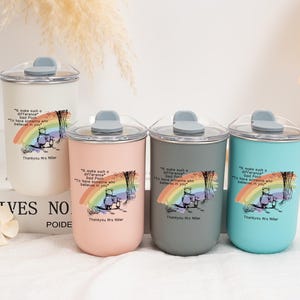 Insulated Travel Mugs,Back to school gift tumblers,Personalized stainless steel cups with name,leaving school gift for teacher,Teacher gifts