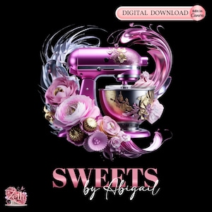 Pink Bakery Logo Template, Custom Baking Logo, Pastry Shop Logo, Cupcake Logo Design, Modern Cake Logo DIY Bakeshop Sweets Logo in Canva Pro