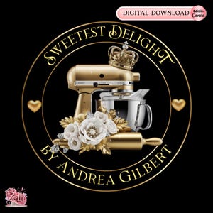 Goldenes Bäckerei-Logo, Back-Logo, stilvolles benutzerdefiniertes Gebäck-Logo, Kuchen-Logo behandelt Cupcake-Logo, modernes Logo, Bakeshop-Logo professionelles Logo Canva