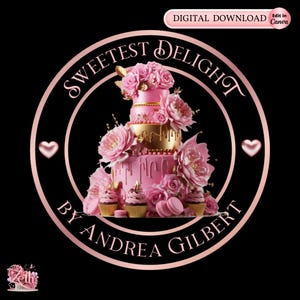 Roségold-Bäckerei-Logo, Back-Logo, stilvolles benutzerdefiniertes Gebäck-Logo, Kuchen-Logo, Cupcake-Logo, modernes Logo, Bakeshop-Logo, professionelles Logo Canva