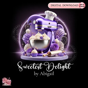 Purple Bakery Logo, Baking Logo, Stylish Custom Pastry Logo, Cake Logo, Cupcake Logo, Modern Logo Bakeshop Logo Professional Logo Canva Edit