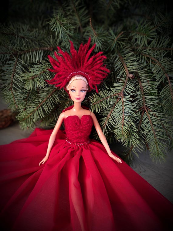 Bambola Vestiti Da Barbie Per Carnevale Vestito Rosso Di Carnevale