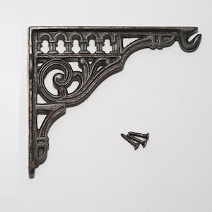 Heavy Duty Wall Hook Bracket – Garden Hanging Holder for Lantern, Bird Feeder, Planter, Flower Basket, Lamp, Sign – Decorative Roman Design