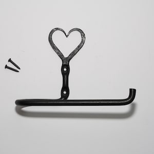 Toilet Roll Holder Hand-Forged Wrought-Iron Beeswax – Wall Mounted Hand Towel Holder – Rustic Farmhouse Vintage Decorative Bathroom Hardware