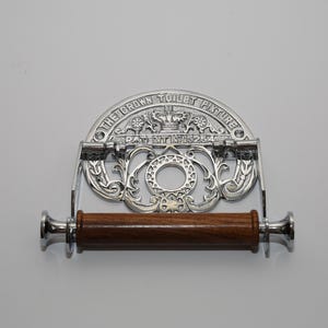 Toilet Roll Holder – Wall Mounted Heritage Crome/Silver Hand Towel Holder – Vintage Victorian Decorative Bathroom Hardware – Paper Dispenser