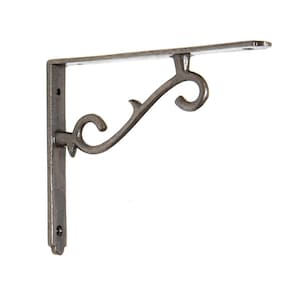 Heavy Duty Shelf Bracket – Cast Iron Metal – Gothic Thorn Design – Decorative Wall mounted Storage – Shelving Support – Vintage Rustic Style