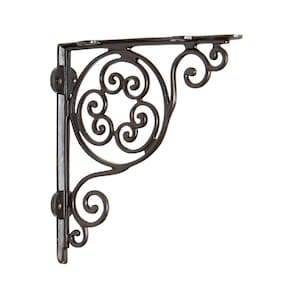 Heavy Duty Shelf Bracket – Cast Iron Traditional Jubilee Scroll Design – Decorative Wall mounted Storage – Shelving Support – Vintage Rustic