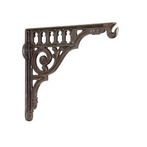 Heavy Duty Wall Hook Bracket – Garden Hanging Holder for Lantern, Bird Feeder, Planter, Flower Basket, Lamp, Sign – Decorative Roman Design