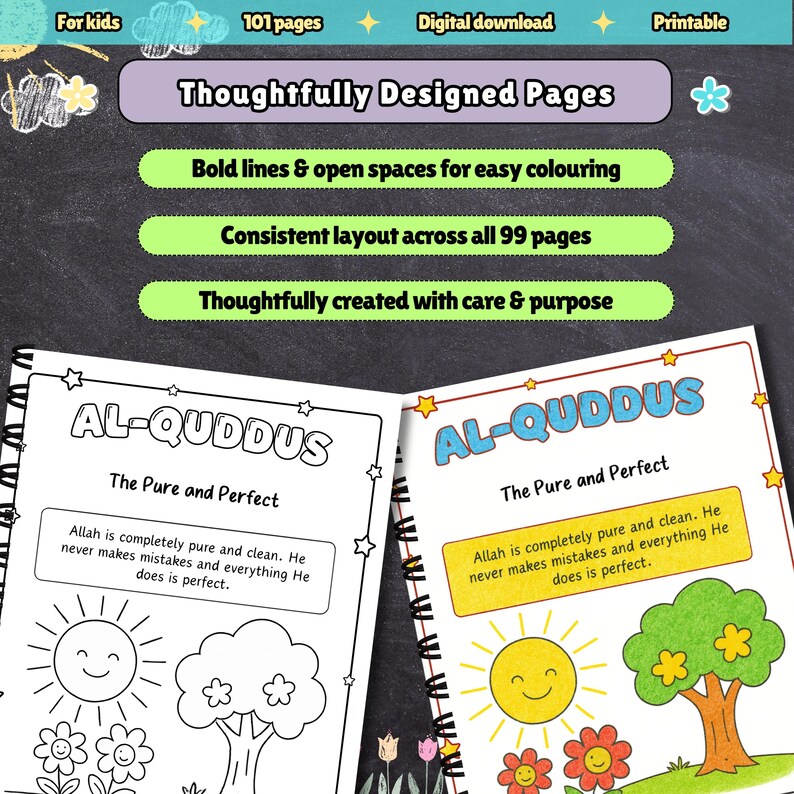 Allah Activity 99 Names of Allah Coloring Book | Asma Ul Husna Printable | Islamic ...