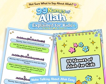 How to Teach Kids About Allah | 99 Names of Allah Explained for Kids | Islamic Parenting Guide & Script Printable (Asma ul Husna PDF)