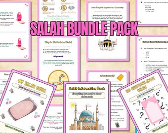 How to Pray for Kids Printable | Salah Steps for Girls | Muslim Prayer Guide | Islamic Learning Booklet | PDF