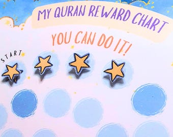 Qur’an Reward Chart for Kids | Islamic Reading & Memorisation Tracker | Muslim Homeschool and Classroom | Printable PDF