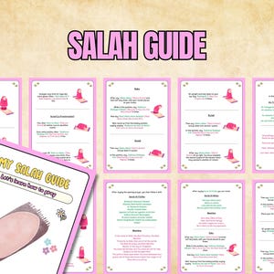 Salah Prayer Guide for Kids – Islamic Salah Printable PDF – Muslim Prayer Salah – Learn Islam – Islamic Activities for Kids