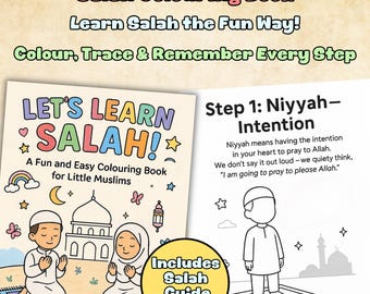 Salah Prayer Bundle for Kids Islamic Activities for Kids – Muslim Educational PDF – Learn Islam – Islamic Homeschool Printable