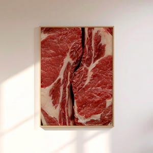 Steaks Photography Print, Ribeye Steak Wall Art, Carnivore Meat Print — Giclée on Paper Fine Art Print