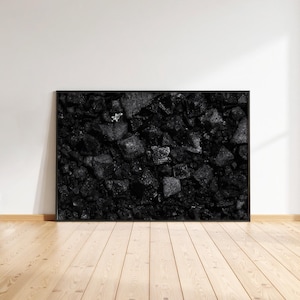 Black Salt Photography Print, Black Salt Wall Art, Salt Photography — Giclée on Paper Fine Art Print