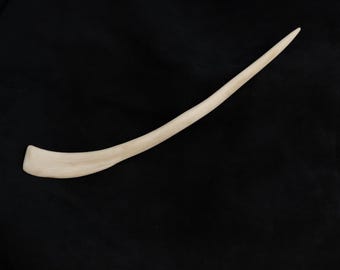 Długi kij z kości do włosów, prawdziwy kij z kości poroża renifera 20 cm NO7