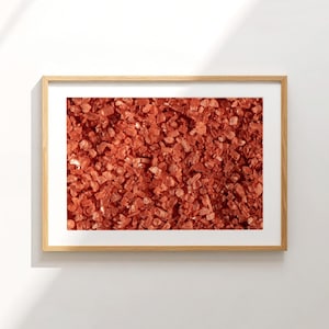 Printable Salt Photo Art, Red Salt Wall Art, Salt Digital Print, Salt Photography, Instant Download