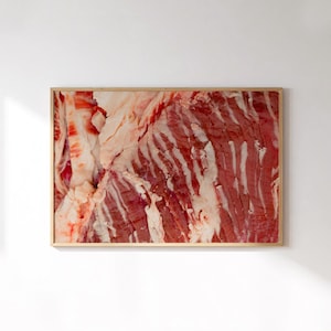Meat Photography Print, Raw Steak Wall Art, Flank Steak Print — Giclée on Paper Fine Art Print