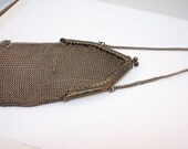 20 39 s german silver chain link mesh small purse Victorian Antiqque