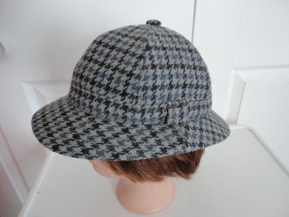 70s Plaid Wool Blend Hat Men Medium 22 display picture 1