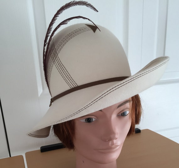 Anita Pineault 70s hat Fabulous Vintage 1960/70s Hat by Anita Pineault - Etsy main image 3