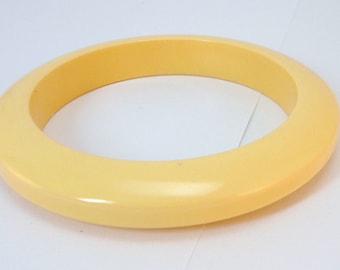 ベークライト バングル 40年代 ライトイエロー 純正ベークライト バングル ブレスレット