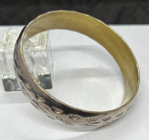 60s Vintage Mexican Silver Bracelet Bangle Taxco Sterling