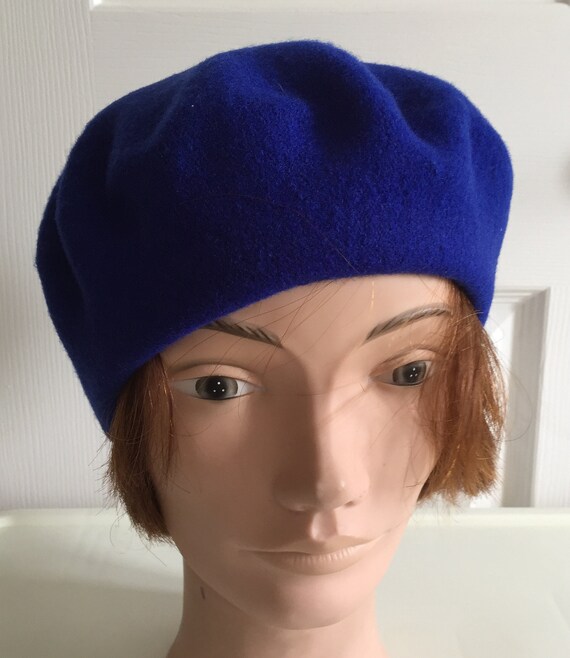 royal blue wool hat